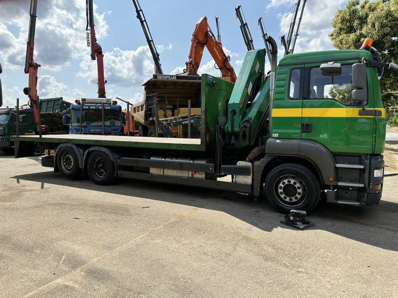 Kranbil MAN TGA 26.360 6X2 BL + CRANE PALFINGER PK 18500 (4x) - LIFT + STEERING AXLE - PLATFORM 7m75 - MANUAL GEARBOX: bilde 13