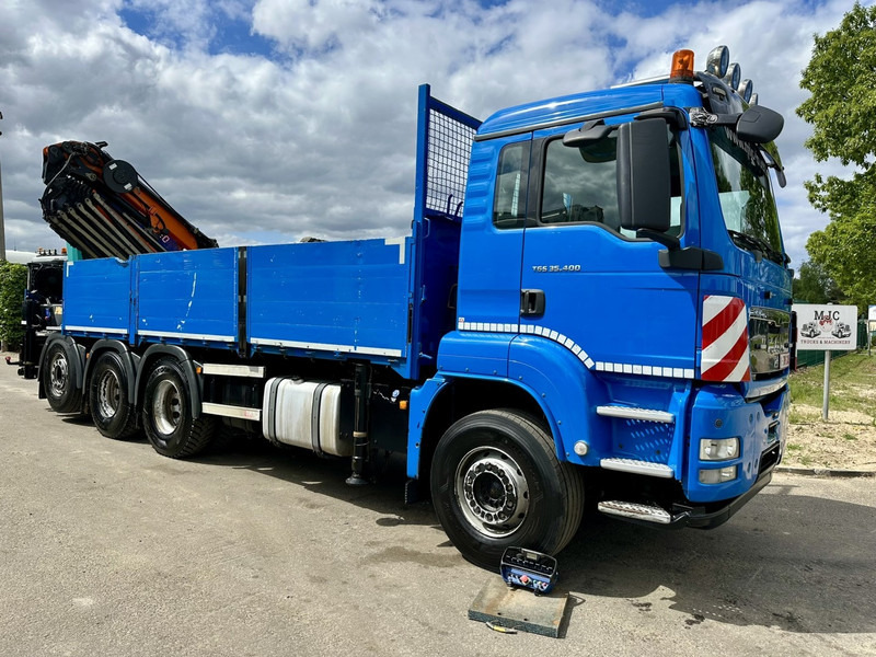 MAN TGS 35.400 8x4 TRIDEM + (32.5m) CRANE HMF 4720 K6 + JIB FJ1000 K4 - PLATFORM 6m - LIFT/STEERING - RADIO - 5E F - BE TRUCK - Kranbil: bilde 2 MAN TGS 35.400 8x4 TRIDEM + (32.5m) CRANE HMF 4720 K6 + JIB FJ1000 K4 - PLATFORM 6m - LIFT/STEERING - RADIO - 5E F - BE TRUCK - Kranbil: bilde 2