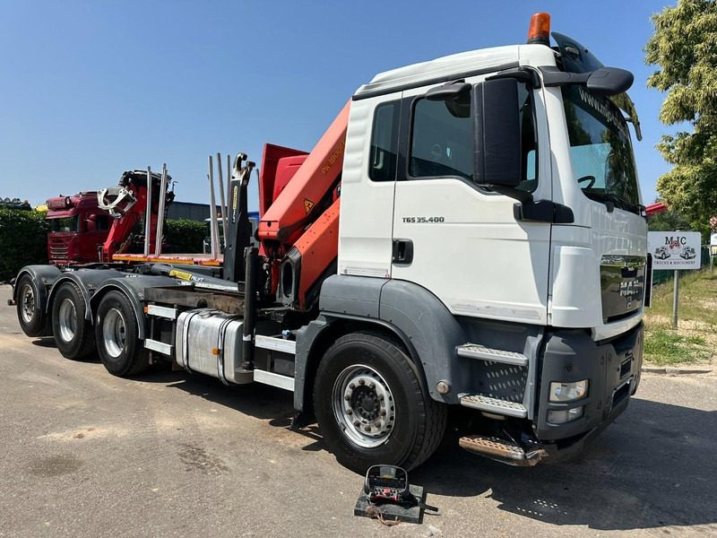 MAN TGS 35.400 8x4 TRIDEM HOOKLIFT T22 + CRANE PALFINGER PK 18001 EH + RADIO - EURO 5 - LIFT/STEERING AXLE - BE TRUCK - Krokbil, Kranbil: bilde 3 MAN TGS 35.400 8x4 TRIDEM HOOKLIFT T22 + CRANE PALFINGER PK 18001 EH + RADIO - EURO 5 - LIFT/STEERING AXLE - BE TRUCK - Krokbil, Kranbil: bilde 3