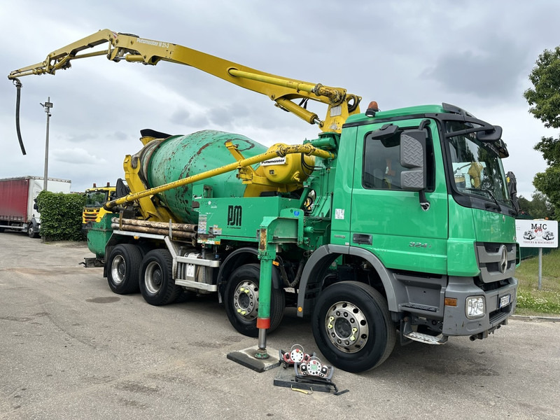 Mercedes-Benz ACTROS 3241 8x4 PUMI PM M 21-3 (21m) Putzmeister - *238.000km* / 1586H - EPS - BLADVERING / NAAFREDUCTIE - Betongbil: bilde 2 Mercedes-Benz ACTROS 3241 8x4 PUMI PM M 21-3 (21m) Putzmeister - *238.000km* / 1586H - EPS - BLADVERING / NAAFREDUCTIE - Betongbil: bilde 2