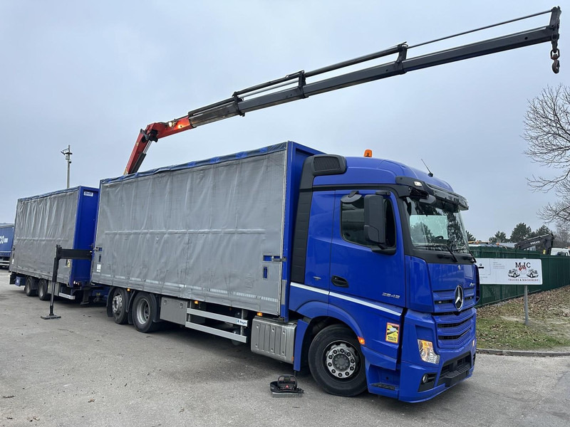 Mercedes-Benz Actros 2645 6x2 105m³ JUMBO + RETARDER + CRANE PALFINGER PK 19.001 SLD (4x) + RADIO - *FULL AIR* - FRIGO - EURO 6 - SAF AXLES - BELGIAN TRUCK - Kranbil: bilde 1 Mercedes-Benz Actros 2645 6x2 105m³ JUMBO + RETARDER + CRANE PALFINGER PK 19.001 SLD (4x) + RADIO - *FULL AIR* - FRIGO - EURO 6 - SAF AXLES - BELGIAN TRUCK - Kranbil: bilde 1