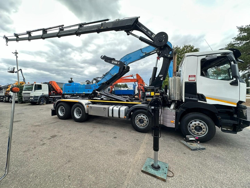 Renault C460 8x4 HOOKLIFT + (19m!) CRANE HIAB 288 E-6 HIDUO - RADIO - 5/6 F - STEEL SPRING / HUB REDUCTION - BE TRUCK - Krokbil, Kranbil: bilde 4 Renault C460 8x4 HOOKLIFT + (19m!) CRANE HIAB 288 E-6 HIDUO - RADIO - 5/6 F - STEEL SPRING / HUB REDUCTION - BE TRUCK - Krokbil, Kranbil: bilde 4