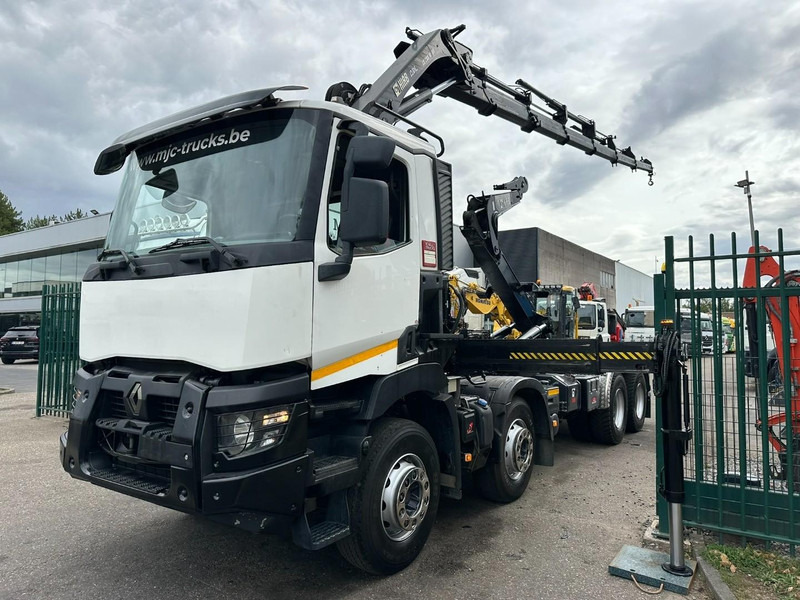Renault C460 8x4 HOOKLIFT + (19m!) CRANE HIAB 288 E-6 HIDUO - RADIO - 5/6 F - STEEL SPRING / HUB REDUCTION - BE TRUCK - Krokbil, Kranbil: bilde 3 Renault C460 8x4 HOOKLIFT + (19m!) CRANE HIAB 288 E-6 HIDUO - RADIO - 5/6 F - STEEL SPRING / HUB REDUCTION - BE TRUCK - Krokbil, Kranbil: bilde 3