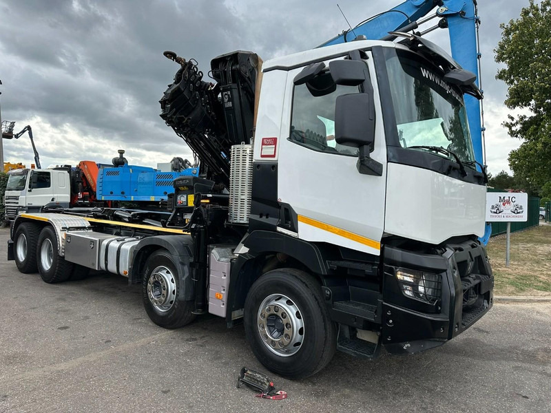 Renault C460 8x4 HOOKLIFT + (19m!) CRANE HIAB 288 E-6 HIDUO - RADIO - 5/6 F - STEEL SPRING / HUB REDUCTION - BE TRUCK - Krokbil, Kranbil: bilde 2 Renault C460 8x4 HOOKLIFT + (19m!) CRANE HIAB 288 E-6 HIDUO - RADIO - 5/6 F - STEEL SPRING / HUB REDUCTION - BE TRUCK - Krokbil, Kranbil: bilde 2