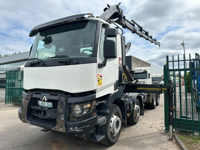 Renault C460 8x4 HOOKLIFT + CRANE HIAB 288 E-6 HIDUO - RADIO - 5/6 F - STEEL SPRING / HUB REDUCTION - Krokbil, Kranbil: bilde 3 Renault C460 8x4 HOOKLIFT + CRANE HIAB 288 E-6 HIDUO - RADIO - 5/6 F - STEEL SPRING / HUB REDUCTION - Krokbil, Kranbil: bilde 3