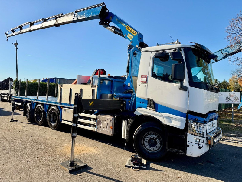 Renault C480 8x4 Pritsche + Kran (20m!) PALFINGER PK33002-EH E (6x) - PLATFORM 8m25 - LIFT/STEERING - GOOD TIRES - BE TRUCK - Planbil, Kranbil: bilde 2 Renault C480 8x4 Pritsche + Kran (20m!) PALFINGER PK33002-EH E (6x) - PLATFORM 8m25 - LIFT/STEERING - GOOD TIRES - BE TRUCK - Planbil, Kranbil: bilde 2