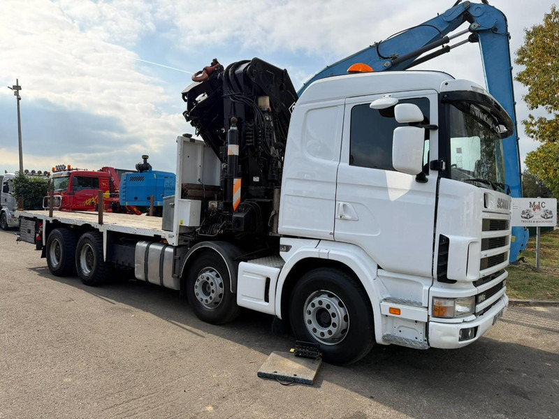 Scania 114C-380 8x4 PRITSCHE + KRAN HIAB 700 E-5 - PLATFORM 6m80 + TWISTLOCKS - MANUAL - RETARDER - STEEL SPRING / BIG AXLE HUB REDUCTION - AP ACHSEN - Planbil, Kranbil: bilde 2 Scania 114C-380 8x4 PRITSCHE + KRAN HIAB 700 E-5 - PLATFORM 6m80 + TWISTLOCKS - MANUAL - RETARDER - STEEL SPRING / BIG AXLE HUB REDUCTION - AP ACHSEN - Planbil, Kranbil: bilde 2