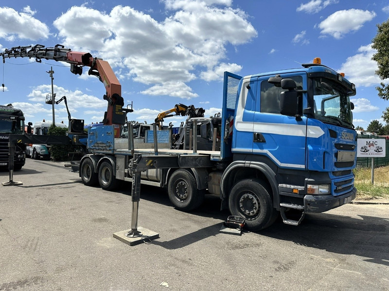 Scania G440 8x4 PRITSCHE + (25m!) KRAN PALFINGER PK78002 SH G 8x + WINCH - PLATFORM 6m25 - SCHALT - AP ACHSEN - BLATT - EURO 5 - BELGISCHE - Planbil, Kranbil: bilde 2 Scania G440 8x4 PRITSCHE + (25m!) KRAN PALFINGER PK78002 SH G 8x + WINCH - PLATFORM 6m25 - SCHALT - AP ACHSEN - BLATT - EURO 5 - BELGISCHE - Planbil, Kranbil: bilde 2