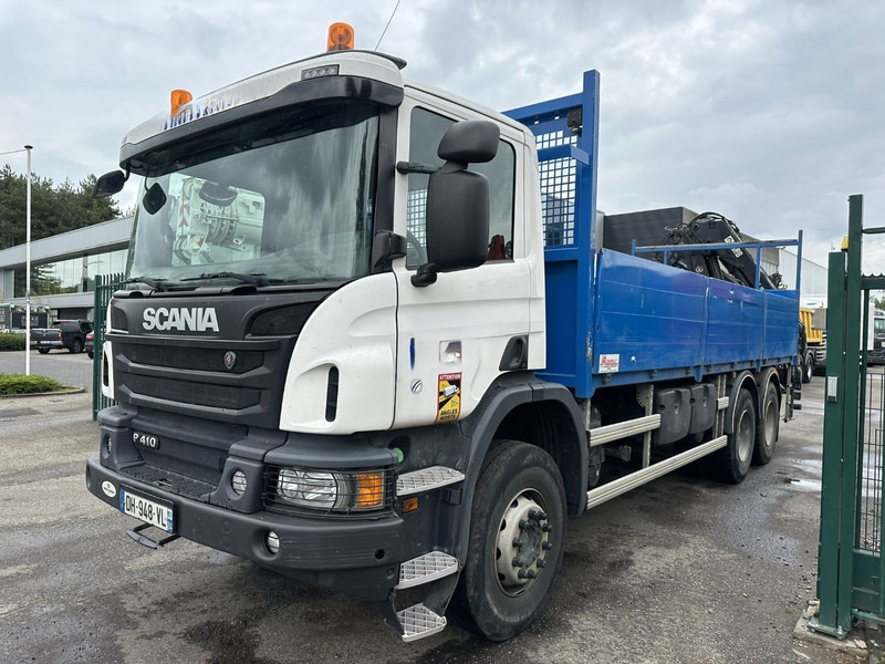 Scania P410 6x4 + CRANE HIAB 166 ES-4 - RETARDER - ROTATOR - PLATFORM 6m80 - BIG AXLES HUB REDUCTION - STEEL SPRING - Kranbil: bilde 4 Scania P410 6x4 + CRANE HIAB 166 ES-4 - RETARDER - ROTATOR - PLATFORM 6m80 - BIG AXLES HUB REDUCTION - STEEL SPRING - Kranbil: bilde 4