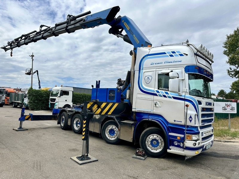 Scania R500 8x2 + CRANE 100Tm! PALFINGER PK100002 G 8x + 1 ME - RETARDER - ALCOA DURA BRIGHT - LIFT + STEERING - 5/6 HYDR F - TÜV 05/2026 - TOP CONDITION - Kranbil: bilde 1 Scania R500 8x2 + CRANE 100Tm! PALFINGER PK100002 G 8x + 1 ME - RETARDER - ALCOA DURA BRIGHT - LIFT + STEERING - 5/6 HYDR F - TÜV 05/2026 - TOP CONDITION - Kranbil: bilde 1