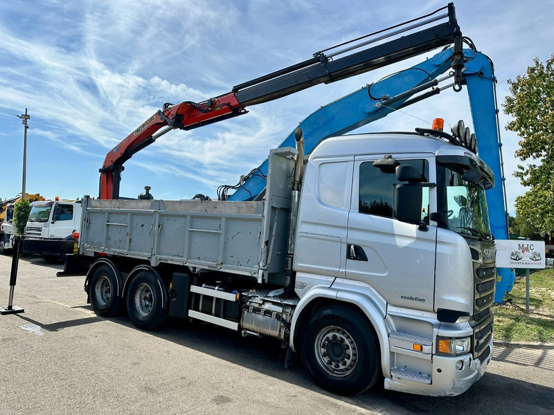 Scania R520 6x4 PRITSCHE + KRAN PALFINGER PK 15002 A - *ZSM + KIPPER* - RETARDER - *FULL AIR* - EUR 6 - BE TRUCK - Planbil, Kranbil: bilde 1 Scania R520 6x4 PRITSCHE + KRAN PALFINGER PK 15002 A - *ZSM + KIPPER* - RETARDER - *FULL AIR* - EUR 6 - BE TRUCK - Planbil, Kranbil: bilde 1