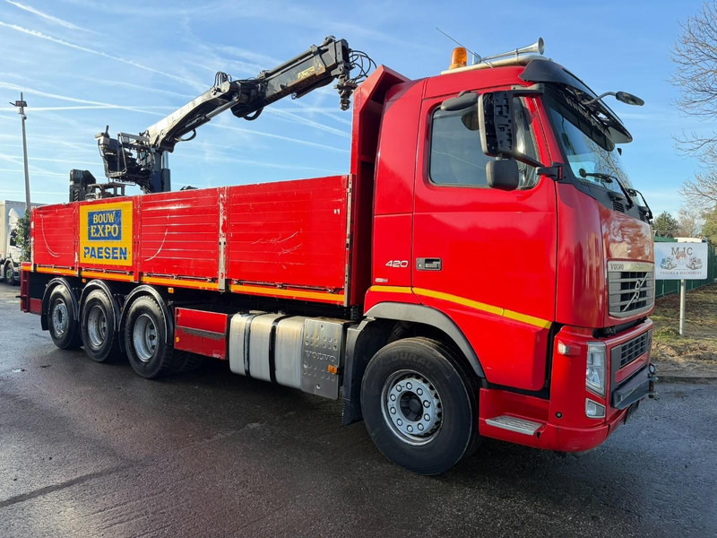 Volvo FH 420 8x4 TRIDEM PRITSCHE + KRAN HIAB ROLLER 130 R - PLATFORM 8m - LIFT + LENK-ACHSE - I-SHIFT - EURO 5 - BELGISCHE LKW - Planbil, Kranbil: bilde 3 Volvo FH 420 8x4 TRIDEM PRITSCHE + KRAN HIAB ROLLER 130 R - PLATFORM 8m - LIFT + LENK-ACHSE - I-SHIFT - EURO 5 - BELGISCHE LKW - Planbil, Kranbil: bilde 3