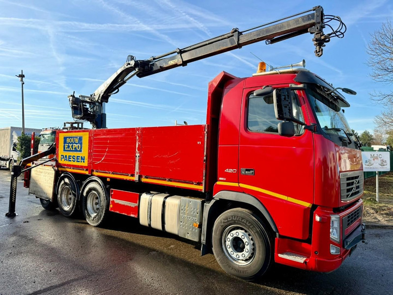Volvo FH 420 8x4 TRIDEM PRITSCHE + KRAN HIAB ROLLER 130 R - PLATFORM 8m - LIFT + LENK-ACHSE - I-SHIFT - EURO 5 - BELGISCHE LKW - Planbil, Kranbil: bilde 2 Volvo FH 420 8x4 TRIDEM PRITSCHE + KRAN HIAB ROLLER 130 R - PLATFORM 8m - LIFT + LENK-ACHSE - I-SHIFT - EURO 5 - BELGISCHE LKW - Planbil, Kranbil: bilde 2