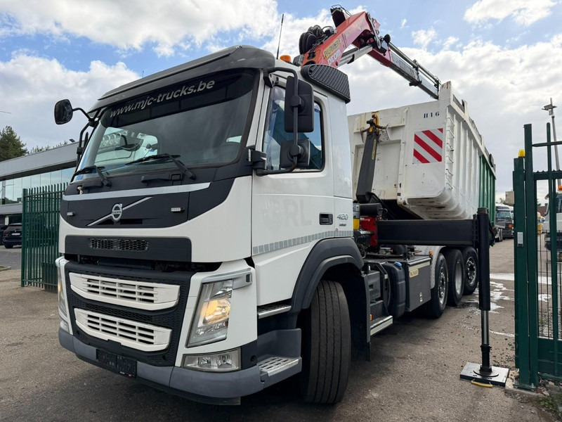 Volvo FM 420 8x2 HOOKLIFT + CRANE PALFINGER PK19.001 SLD B - *294.000km* - EURO 6 - LIFT + STEERING AXLE - I SHIFT - BE TRUCK - Krokbil, Kranbil: bilde 3 Volvo FM 420 8x2 HOOKLIFT + CRANE PALFINGER PK19.001 SLD B - *294.000km* - EURO 6 - LIFT + STEERING AXLE - I SHIFT - BE TRUCK - Krokbil, Kranbil: bilde 3