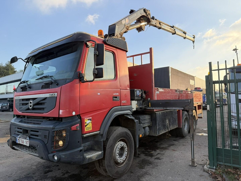 Volvo FMX 420 6X4 PRITSCHE + KRAN HMF 1720 + winch + radio - BIG AXLES / HUB REDUCTION - STEEL SPRING / BLATT - PLATFORM 6m10 - Planbil, Kranbil: bilde 2 Volvo FMX 420 6X4 PRITSCHE + KRAN HMF 1720 + winch + radio - BIG AXLES / HUB REDUCTION - STEEL SPRING / BLATT - PLATFORM 6m10 - Planbil, Kranbil: bilde 2