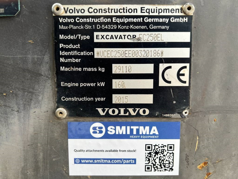 Volvo EC250E L - Beltegraver: bilde 5 Volvo EC250E L - Beltegraver: bilde 5