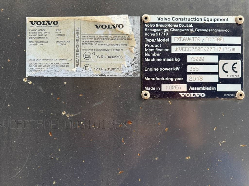Volvo EC750E L - Beltegraver: bilde 5 Volvo EC750E L - Beltegraver: bilde 5