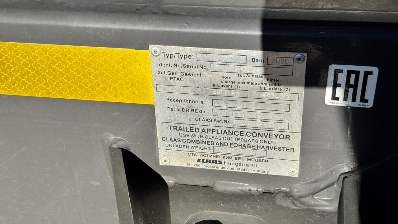 CLAAS VARIO 1080 Schneidwerkswagen - Skurtresker: bilde 4 CLAAS VARIO 1080 Schneidwerkswagen - Skurtresker: bilde 4