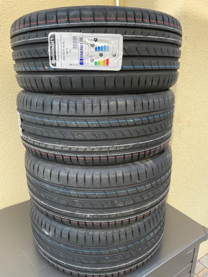 Sommer-Reifen 235/45R18 98Y XL FR Continental PremiumContact 7 - Dekk og felger: bilde 1 Sommer-Reifen 235/45R18 98Y XL FR Continental PremiumContact 7 - Dekk og felger: bilde 1
