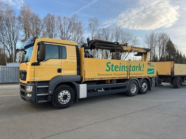 MAN TGS 26.400 Baustoff LKW mit Ladekran Atlas 210.2 MAN TGS 26.400 Baustoff LKW mit Ladekran Atlas 210.2 - Kranbil, Planbil: bilde 2 MAN TGS 26.400 Baustoff LKW mit Ladekran Atlas 210.2 MAN TGS 26.400 Baustoff LKW mit Ladekran Atlas 210.2 - Kranbil, Planbil: bilde 2
