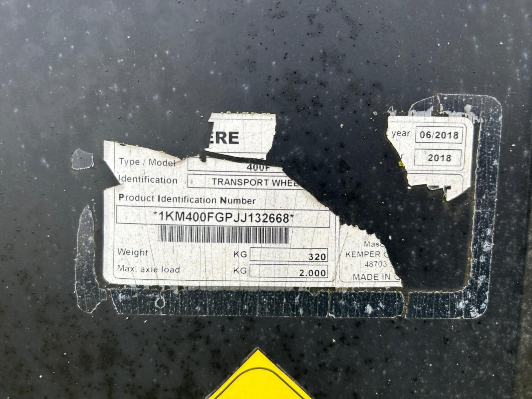 Kemper 400F Zusatzfahrwerk - Skjærebord for mais: bilde 3 Kemper 400F Zusatzfahrwerk - Skjærebord for mais: bilde 3