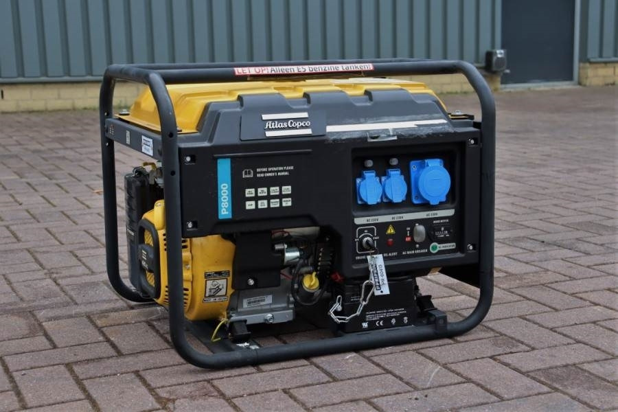 Atlas Copco P8000 Valid inspection, *Guarantee! Gasoline, 6.5 - Elektrisk generator: bilde 1 Atlas Copco P8000 Valid inspection, *Guarantee! Gasoline, 6.5 - Elektrisk generator: bilde 1