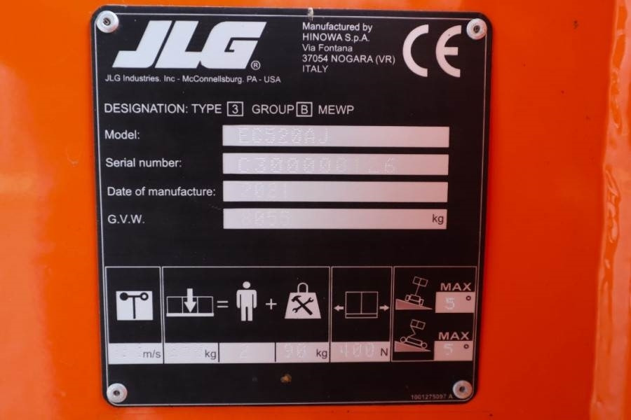 JLG EC520AJ Electric, 18m Working Height, 10.65m Reach - Bomlift: bilde 4 JLG EC520AJ Electric, 18m Working Height, 10.65m Reach - Bomlift: bilde 4