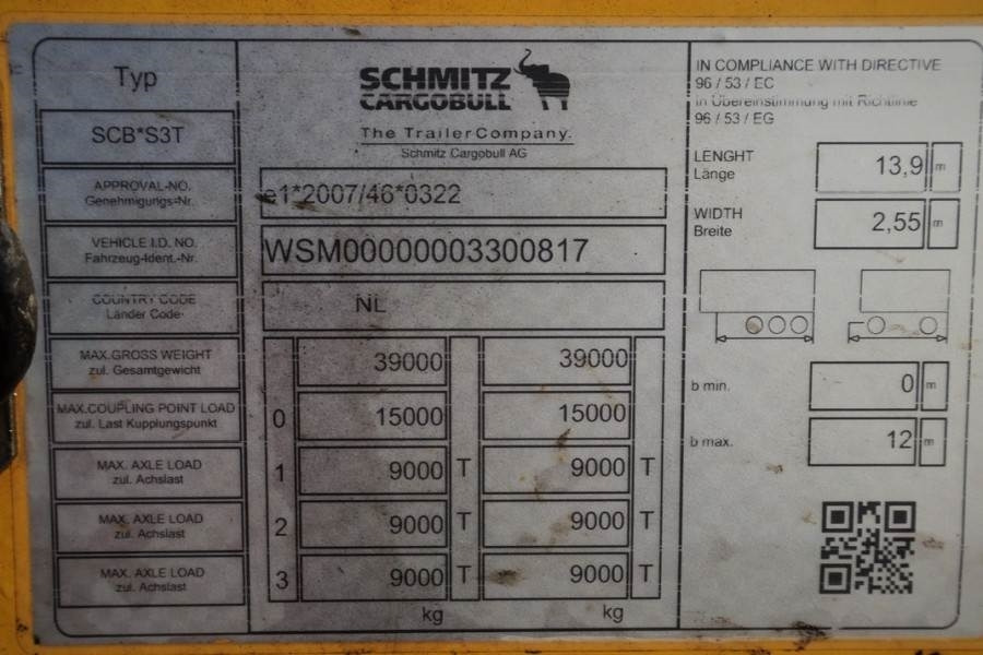 Schmitz CARG SCB3ST CoC Documents, TuV Loading Certificate - Kapellhenger: bilde 4 Schmitz CARG SCB3ST CoC Documents, TuV Loading Certificate - Kapellhenger: bilde 4