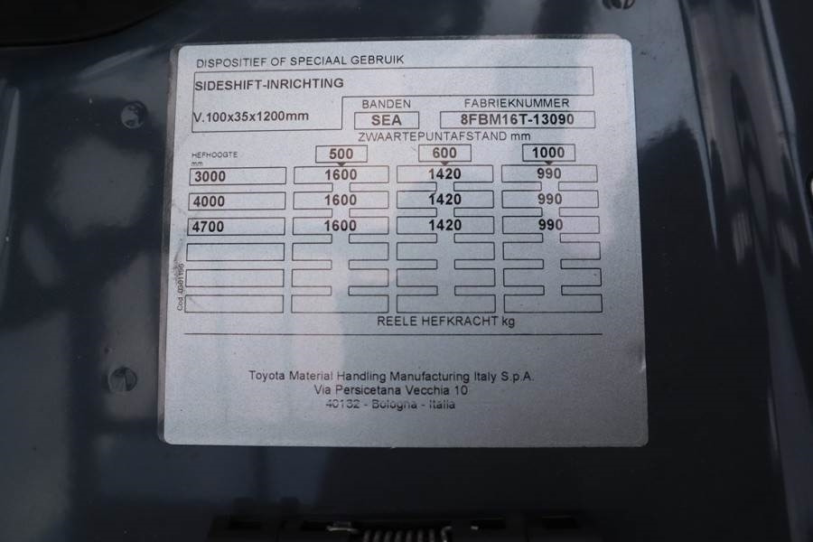 Dieseltruck Toyota 8FBM16T Valid inspection, *Guarantee! Electric, 55: bilde 16 Dieseltruck Toyota 8FBM16T Valid inspection, *Guarantee! Electric, 55: bilde 16