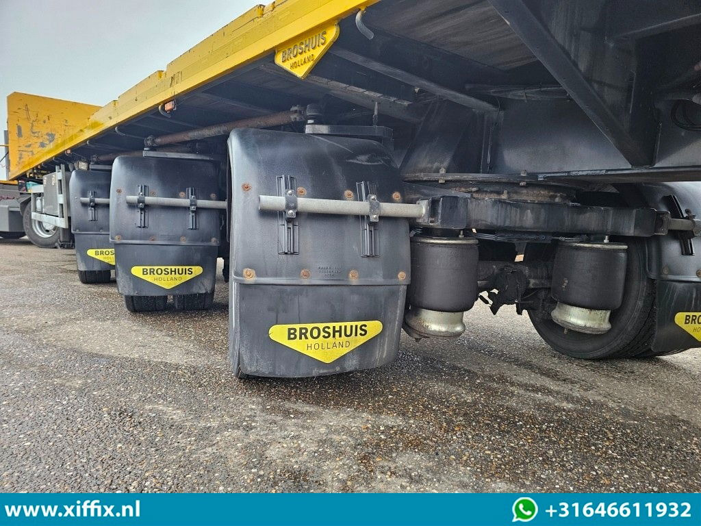 Åpen semitrailer Broshuis 3-ass. Vlakke dubbel 2x uitschuifbare oplegger / 3x gestuurd: bilde 8