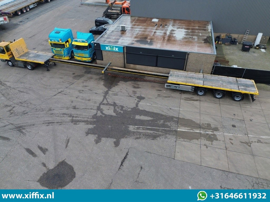 Broshuis 3-ass. Vlakke dubbel 2x uitschuifbare oplegger / 3x gestuurd - Åpen semitrailer: bilde 4 Broshuis 3-ass. Vlakke dubbel 2x uitschuifbare oplegger / 3x gestuurd - Åpen semitrailer: bilde 4