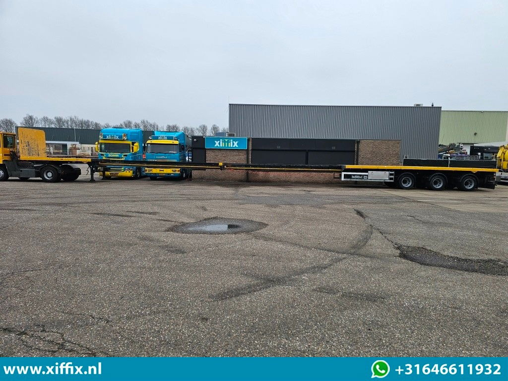 Åpen semitrailer Broshuis 3-ass. Vlakke dubbel 2x uitschuifbare oplegger / 3x gestuurd: bilde 19