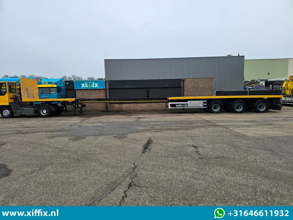 Åpen semitrailer Broshuis 3-ass. Vlakke dubbel 2x uitschuifbare oplegger / 3x gestuurd: bilde 18