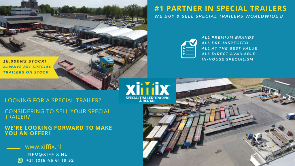 Åpen semitrailer Broshuis 3-ass. Vlakke dubbel 2x uitschuifbare oplegger / 3x gestuurd: bilde 22