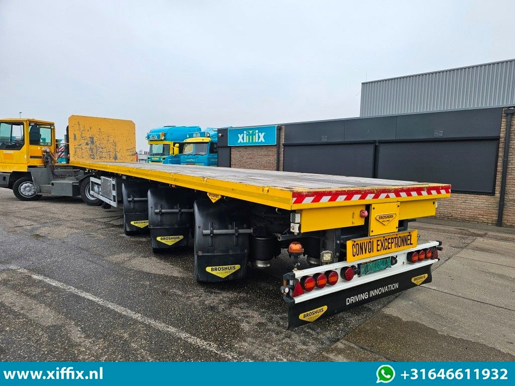 Åpen semitrailer Broshuis 3-ass. Vlakke dubbel 2x uitschuifbare oplegger / 3x gestuurd: bilde 7