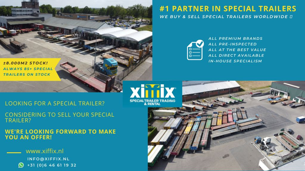 Åpen semitrailer Doll 3-ass. Vlakke uitschuifbare oplegger / Naloop gestuurd / 14091: bilde 13