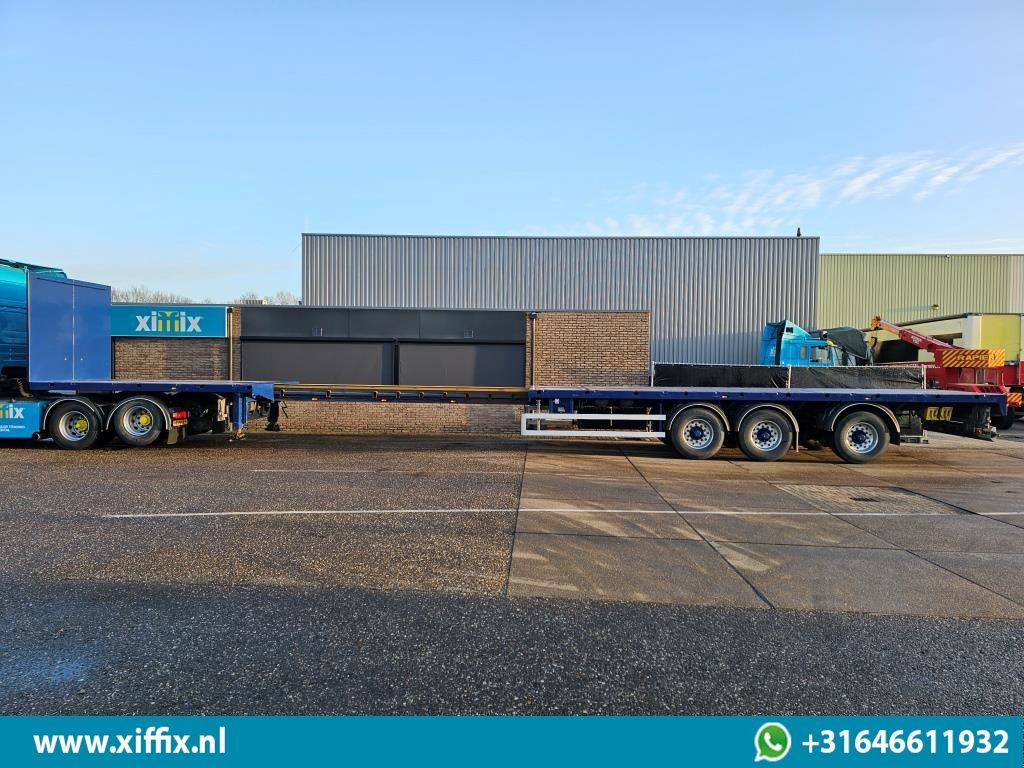 Åpen semitrailer Doll 3-ass. Vlakke uitschuifbare oplegger / Naloop gestuurd / 14091: bilde 11