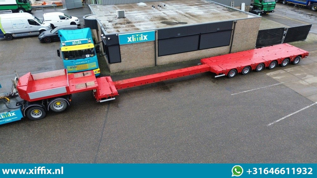 Doll 6-ass. Uitschuifbare semi dieplader / Panther assen / 5x gestuurd - Lavloader semitrailer: bilde 1 Doll 6-ass. Uitschuifbare semi dieplader / Panther assen / 5x gestuurd - Lavloader semitrailer: bilde 1