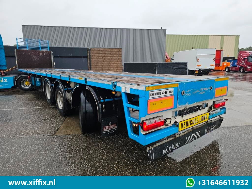 ES-GE 3-ass. Vlakke uitschuifbare oplegger / Naloop gestuurd - Åpen semitrailer: bilde 4 ES-GE 3-ass. Vlakke uitschuifbare oplegger / Naloop gestuurd - Åpen semitrailer: bilde 4