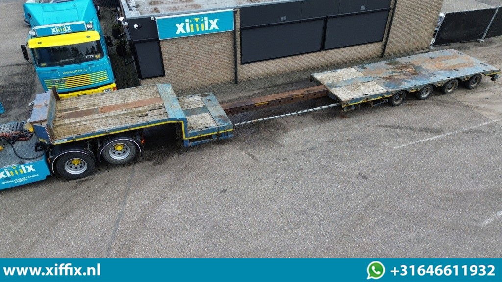 ES-GE 4-ass. Uitschuifbare semi dieplader / 78 cm. Hoog / 2x naloop gestuurd - Lavloader semitrailer: bilde 1 ES-GE 4-ass. Uitschuifbare semi dieplader / 78 cm. Hoog / 2x naloop gestuurd - Lavloader semitrailer: bilde 1