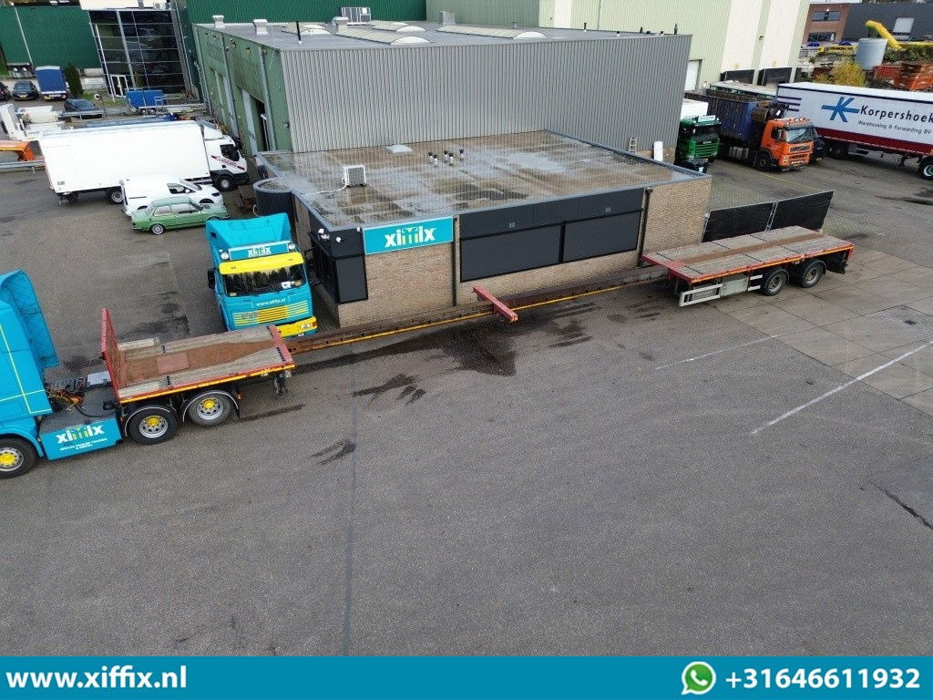 Faymonville 2-ass. Vlakke dubbel 2x uitschuifbare oplegger / 2x gestuurd - Åpen semitrailer: bilde 1 Faymonville 2-ass. Vlakke dubbel 2x uitschuifbare oplegger / 2x gestuurd - Åpen semitrailer: bilde 1