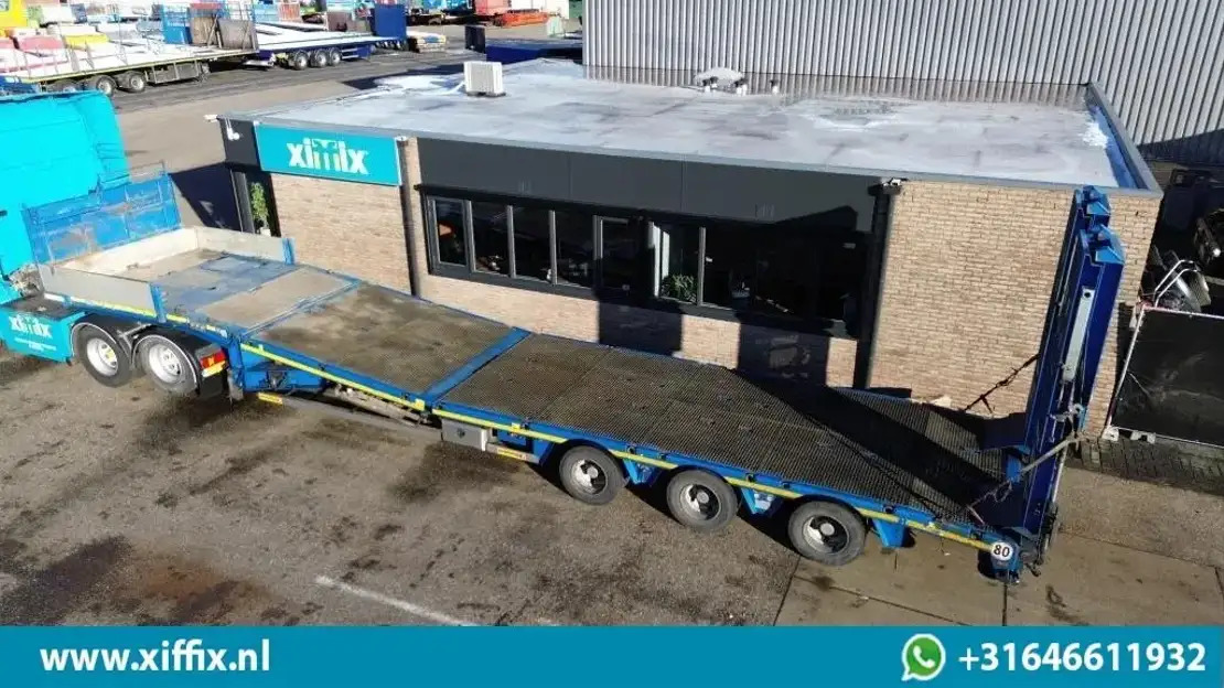 Faymonville 3-ass. Semi dieplader met dubbele hydr. Kleppen en hydr. Verstelbare - Lavloader semitrailer: bilde 1 Faymonville 3-ass. Semi dieplader met dubbele hydr. Kleppen en hydr. Verstelbare - Lavloader semitrailer: bilde 1