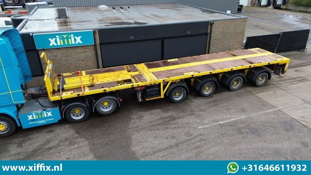 Faymonville 4-ass. Vlakke triple 3x uitschuifbare oplegger / 35 meter / 4x gestuurd - Åpen semitrailer: bilde 2 Faymonville 4-ass. Vlakke triple 3x uitschuifbare oplegger / 35 meter / 4x gestuurd - Åpen semitrailer: bilde 2