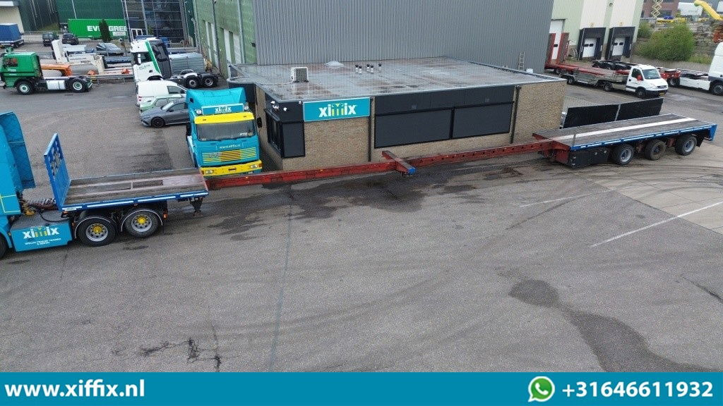 Lako 3-ass. Vlakke dubbel 2x uitschuifbare oplegger / 3x gestuurd - Åpen semitrailer: bilde 1 Lako 3-ass. Vlakke dubbel 2x uitschuifbare oplegger / 3x gestuurd - Åpen semitrailer: bilde 1