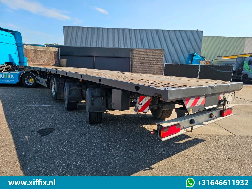 Meusburger 3-ass. Vlakke uitschuifbare oplegger / 2x gestuurd - Åpen semitrailer: bilde 4 Meusburger 3-ass. Vlakke uitschuifbare oplegger / 2x gestuurd - Åpen semitrailer: bilde 4