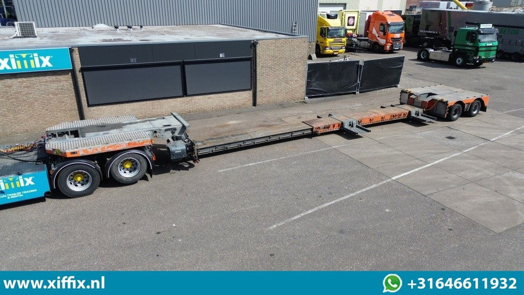 RECKER 2-ass. Uitschuifbare dieplader met afneembare zwanenhals / 2x gestuurd - Lavloader semitrailer: bilde 1 RECKER 2-ass. Uitschuifbare dieplader met afneembare zwanenhals / 2x gestuurd - Lavloader semitrailer: bilde 1