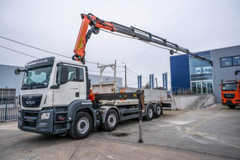 MAN TGS 35.360 BL-8X2-6+PALFINGER 27 T/m + 8EXT - Planbil, Kranbil: bilde 1 MAN TGS 35.360 BL-8X2-6+PALFINGER 27 T/m + 8EXT - Planbil, Kranbil: bilde 1