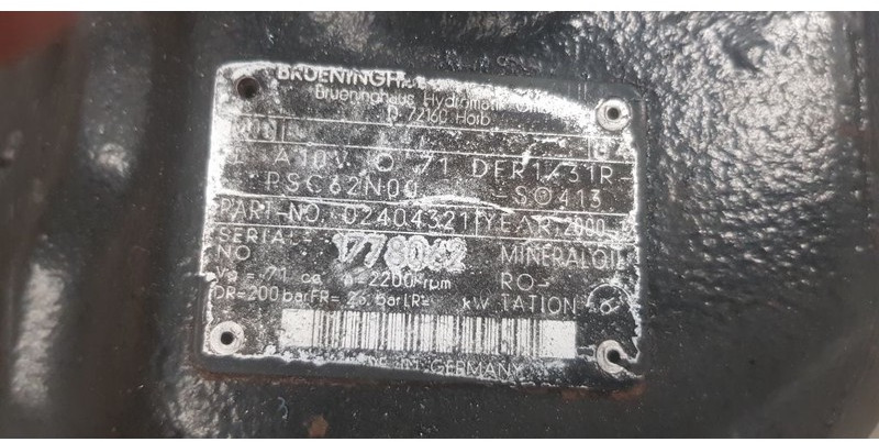 Kalmar A10V O 71 - Hydraulikk: bilde 2 Kalmar A10V O 71 - Hydraulikk: bilde 2