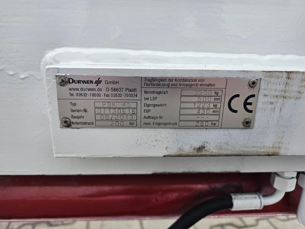 Durwen PBK45 Ballenklammer mit Seitenschub - Klemme: bilde 4 Durwen PBK45 Ballenklammer mit Seitenschub - Klemme: bilde 4