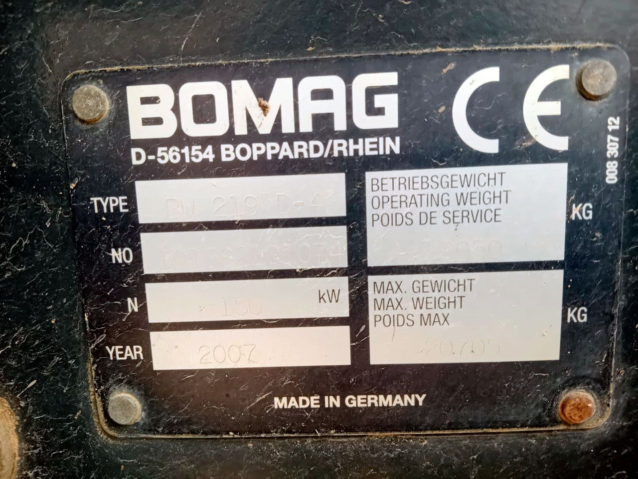 BOMAG BW219D4 - Kompaktor: bilde 3 BOMAG BW219D4 - Kompaktor: bilde 3